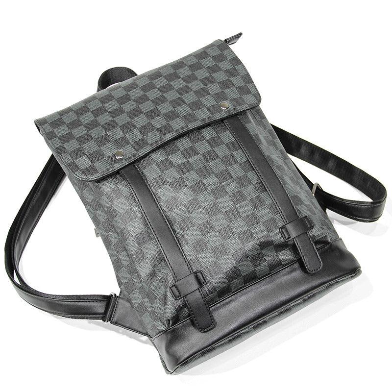 Outdoor Backpack Travel Bag School Bag Check Pattern - RMKA SELECT