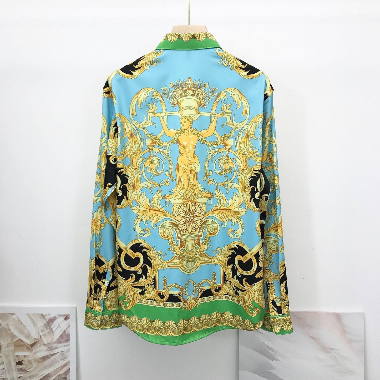 Vibrant Baroque style Men's Shirt - RMKA SELECT