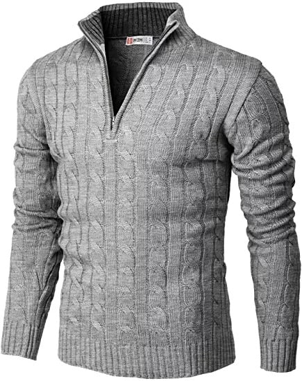 Slim zip up Pullover Long Sleeve Knitted Sweater - RMKA SELECT