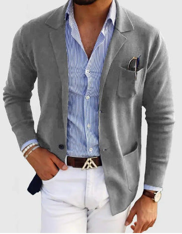 Men's Ultra Soft Two Button Single Breasted Jacket