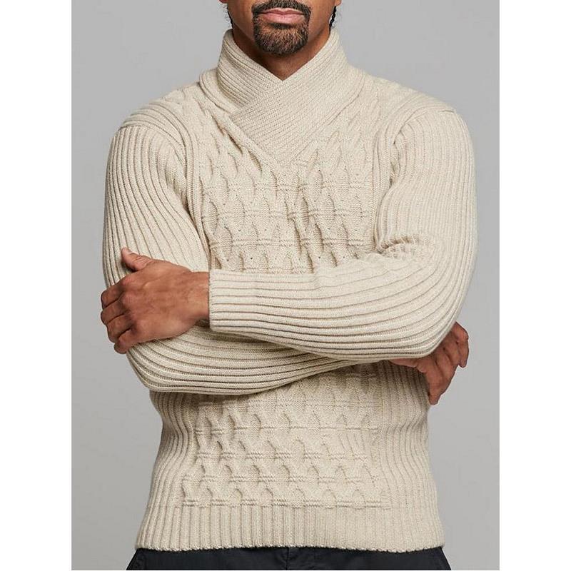 Men's Jacquard Turtleneck Sweater