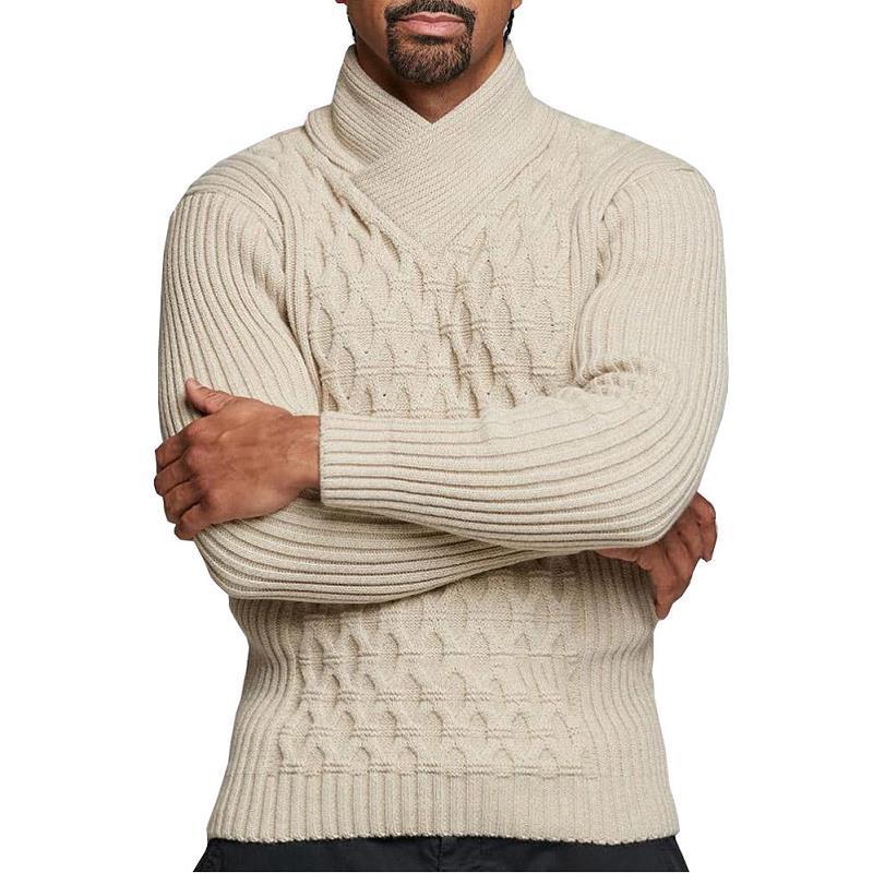Men's Jacquard Turtleneck Sweater