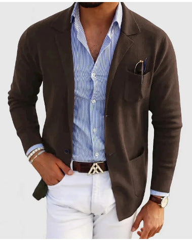 Men's Ultra Soft Two Button Single Breasted Jacket