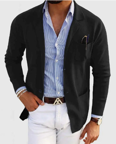 Men's Ultra Soft Two Button Single Breasted Jacket