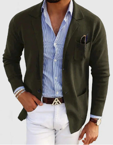 Men's Ultra Soft Two Button Single Breasted Jacket