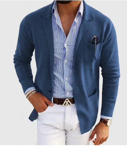 Men's Ultra Soft Two Button Single Breasted Jacket