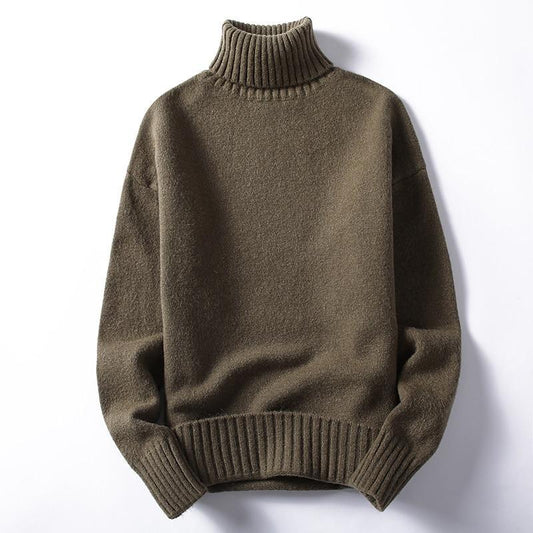 Men's Euro Silk Turtleneck Sweater