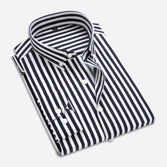 Men's Bold Striped Long Sleeve Shirt