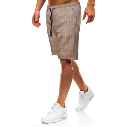 Men's Euro Casual Check Shorts - RMKA SELECT