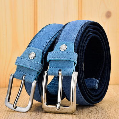 Suede Leather  Oxford Men's Belt