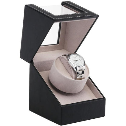 Single Watch Winder , Quiet Japanese Mabuchi Motor, Battery not Included Powered or AC Adapter - RMKA SELECT