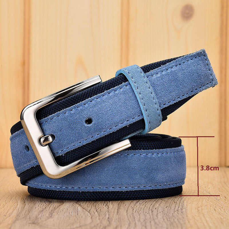 Suede Leather  Oxford Men's Belt