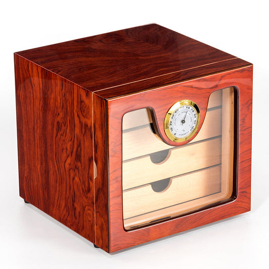 High-Grade Cedar Wood Cigar Box Four-Layer Solid Wood Large-Capacity Constant Temperature Moisturizing Cigar Humidor - RMKA SELECT