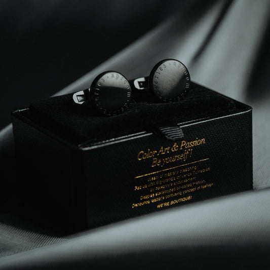 Men's Dark Noir Luxury Cuff links - RMKA SELECT