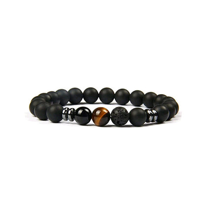 Tiger Eye Stone Volcanic Stone Bracelet Men's Bracelet - RMKA SELECT