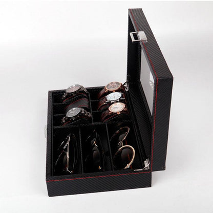 Carbon Fiber Watch Glasses Storage Display Case - RMKA SELECT