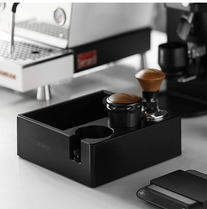 Multifunctional Grounds Box Italian Coffee Handle Bracket Powder Tamper Pressure Filling Storage Seat - RMKA SELECT