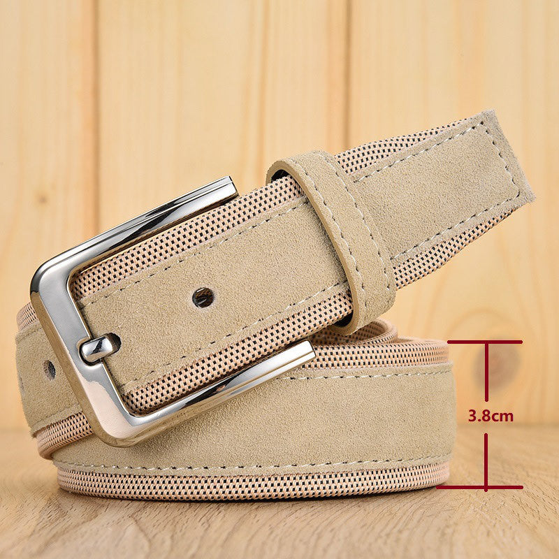 Suede Leather  Oxford Men's Belt