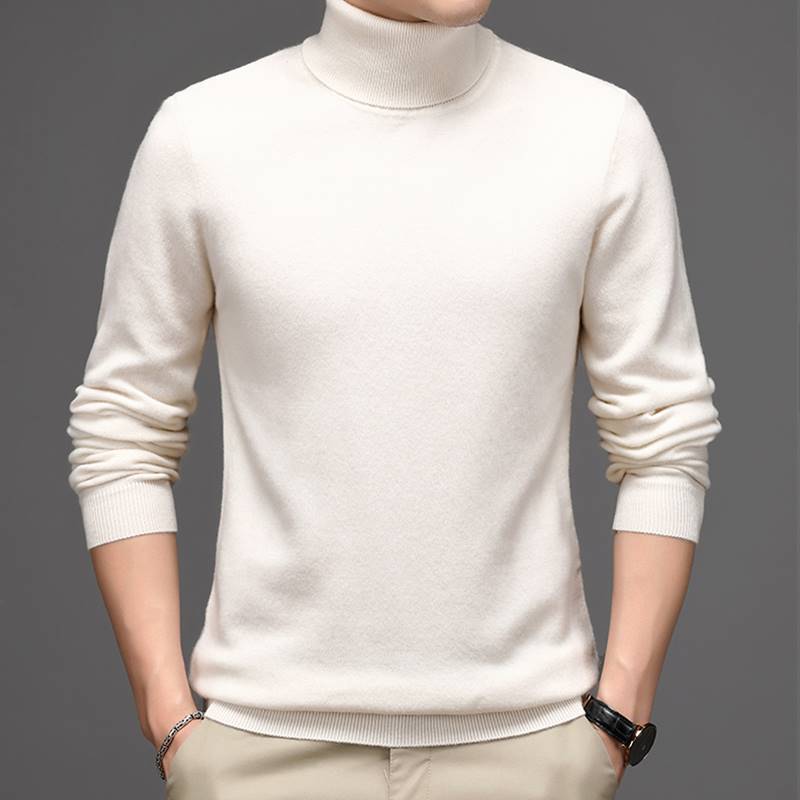 Men's Pure Cashmere Turtle Neck