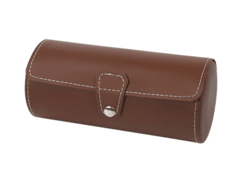 3 cylinder leather watch storage Roll - RMKA SELECT
