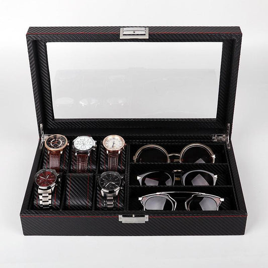 Carbon Fiber Watch Glasses Storage Display Case - RMKA SELECT