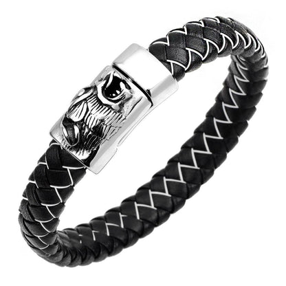 Stainless Steel Wolf Head Bracelet - RMKA SELECT