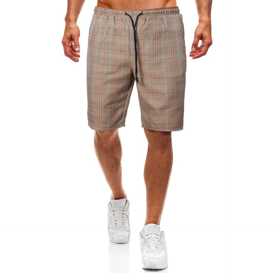 Men's Euro Casual Check Shorts - RMKA SELECT
