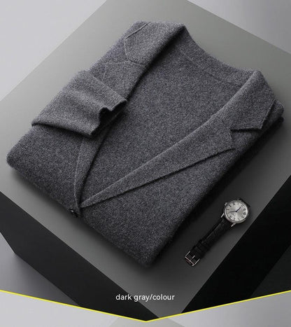 Pure Marino Wool Men's Knitted Jacket/ Sweater . - RMKA SELECT