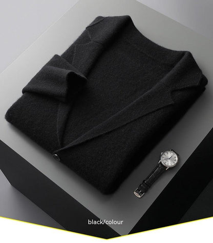 Pure Marino Wool Men's Knitted Jacket/ Sweater . - RMKA SELECT