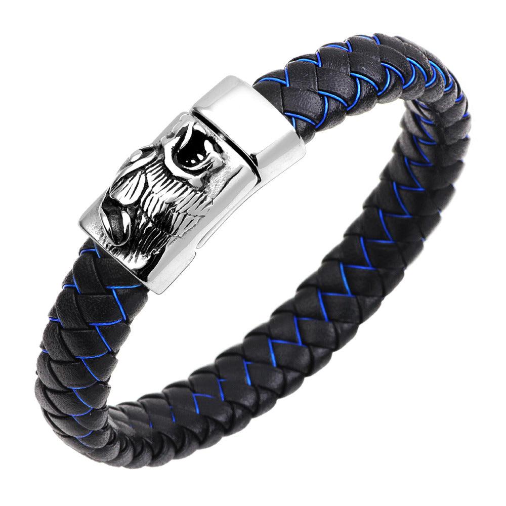 Stainless Steel Wolf Head Bracelet - RMKA SELECT