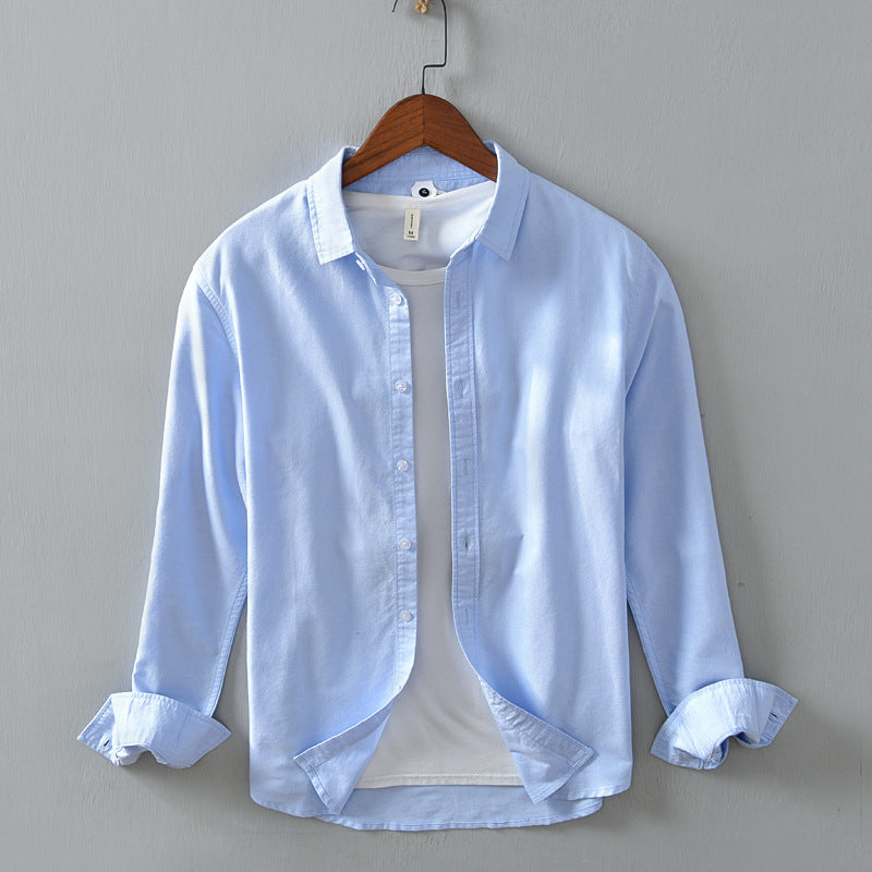 Men's Casual Linen Long-Sleeved Shirt - RMKA SELECT