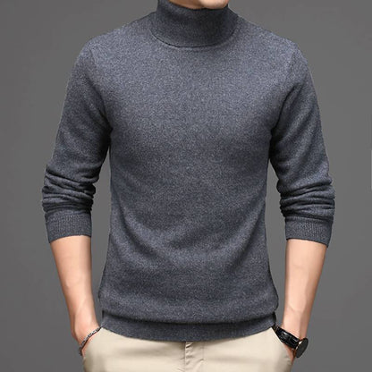 Men's Pure Cashmere Turtle Neck