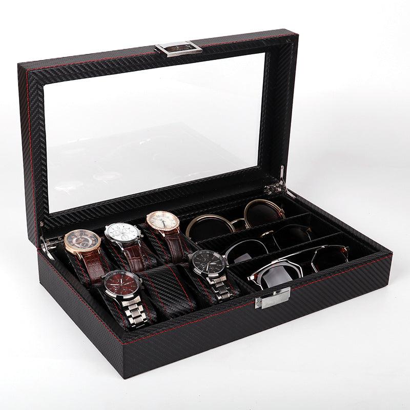 Carbon Fiber Watch Glasses Storage Display Case - RMKA SELECT