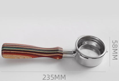 Italian elegant natural wood portafilter handle - RMKA SELECT