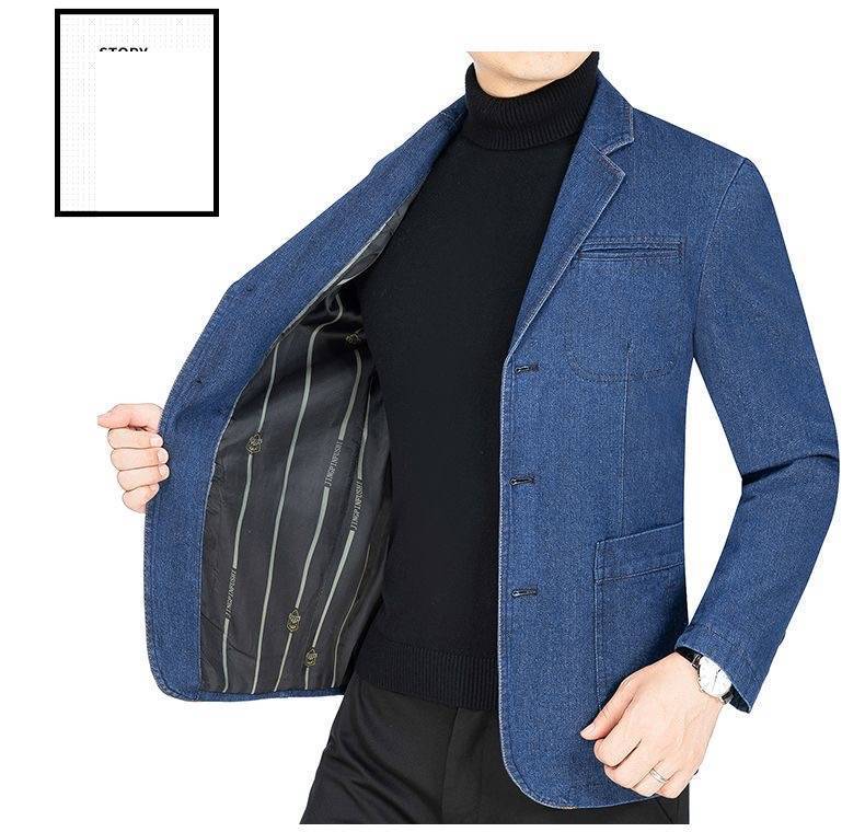 Euro Design Men's Denim Sport Jacket