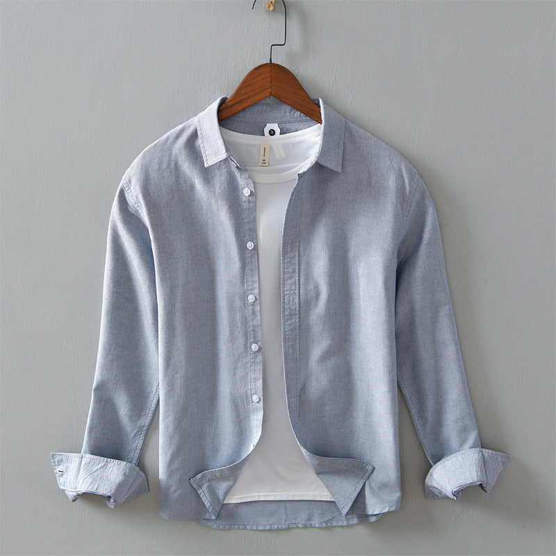 Men's Casual Linen Long-Sleeved Shirt - RMKA SELECT