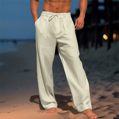 Men's Light  Cotton   Pants Strait cut loose fit