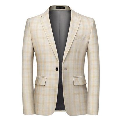 Slim Fit British Check Blazer - RMKA SELECT
