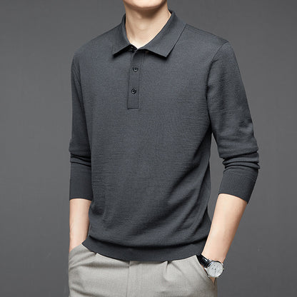 Ultra-fine Worsted Wool Polo Shirt