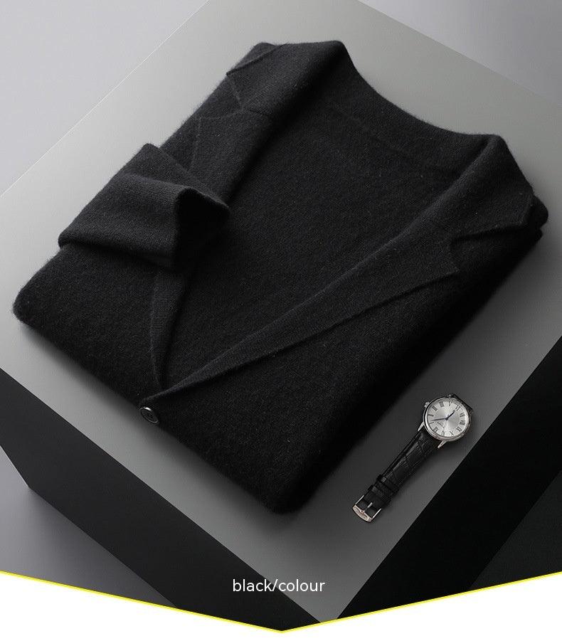 Pure Marino Wool Men's Knitted Jacket/ Sweater . - RMKA SELECT