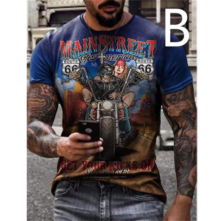 Men's T-shirt Route 66 / Motorcycle Designs - RMKA SELECT