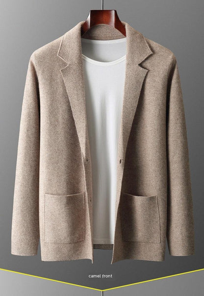 Pure Marino Wool Men's Knitted Jacket/ Sweater . - RMKA SELECT