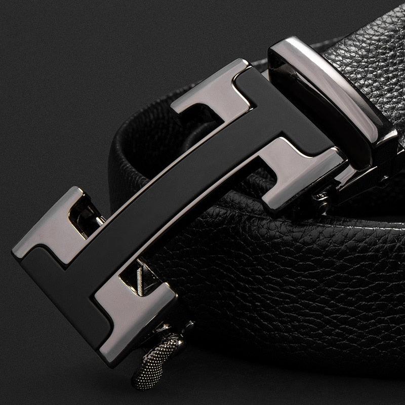 Euro design Men's Leather Belt with Automatic buckle - RMKA SELECT