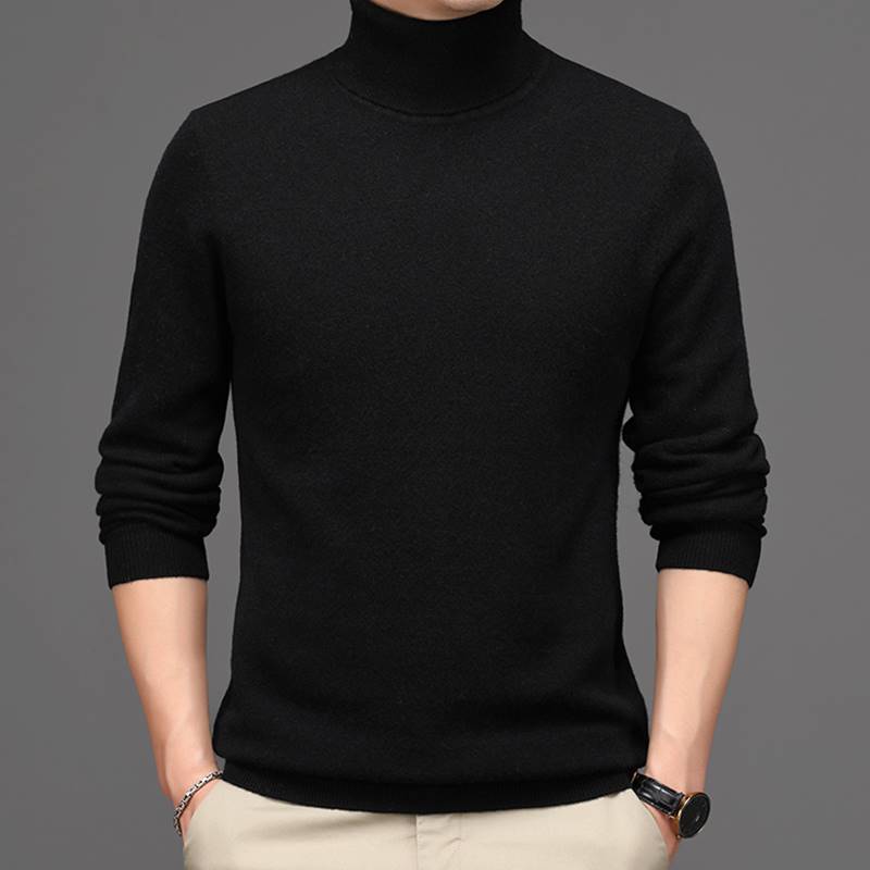 Men's Pure Cashmere Turtle Neck