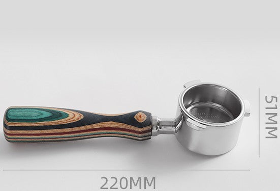 Italian elegant natural wood portafilter handle - RMKA SELECT