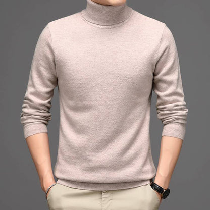 Men's Pure Cashmere Turtle Neck