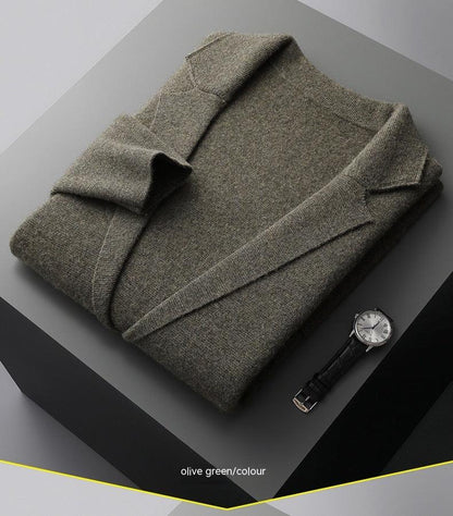 Pure Marino Wool Men's Knitted Jacket/ Sweater . - RMKA SELECT