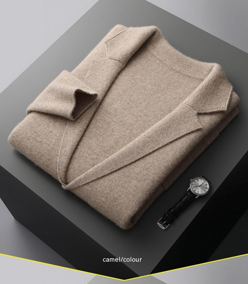 Pure Marino Wool Men's Knitted Jacket/ Sweater . - RMKA SELECT