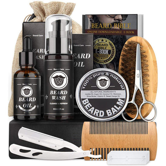 Men's Beard Grooming Kit Beard Roller Cleaning Disinfectant - RMKA SELECT