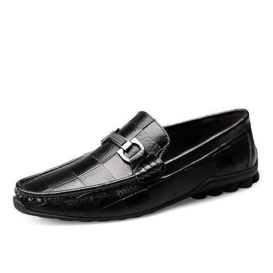 Men's Vegan Leather Croco Pattern Loafers - RMKA SELECT home Theatre